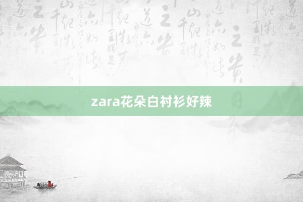 zara花朵白衬衫好辣