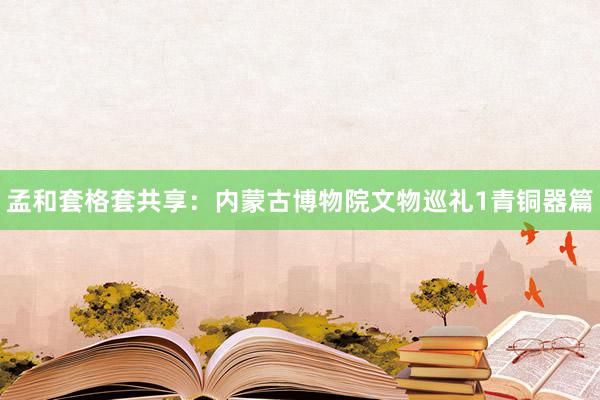 孟和套格套共享：内蒙古博物院文物巡礼1青铜器篇